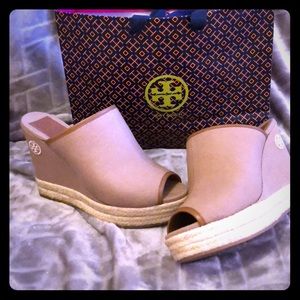 Tory Burch Slip On Wedge Mule